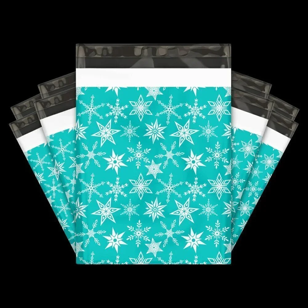SNOWFLAKE POLYMAILERS 10 X‎ 13 NEW
